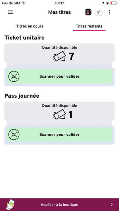 Screenshot #3 pour Envibus Ticket