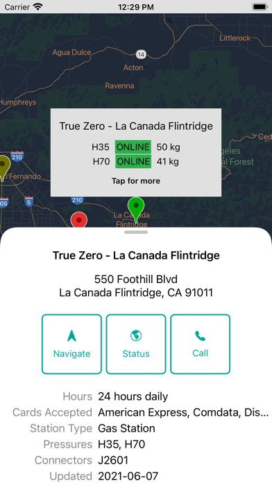 Hydrogen Stations USA Screenshot 4 - AppWisp.com Hydrogen Stations USA Screenshot 4 - AppWisp.com