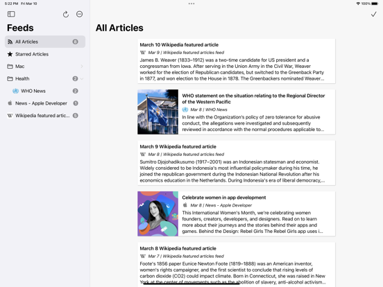 Screenshot #4 pour CloudNews - Feed Reader