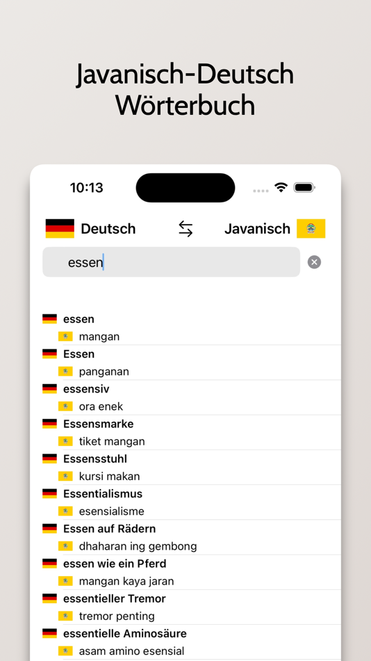 #1. Javanisch-Deutsch Wörterbuch (iOS) Podle: FB PUBLISHING LLC