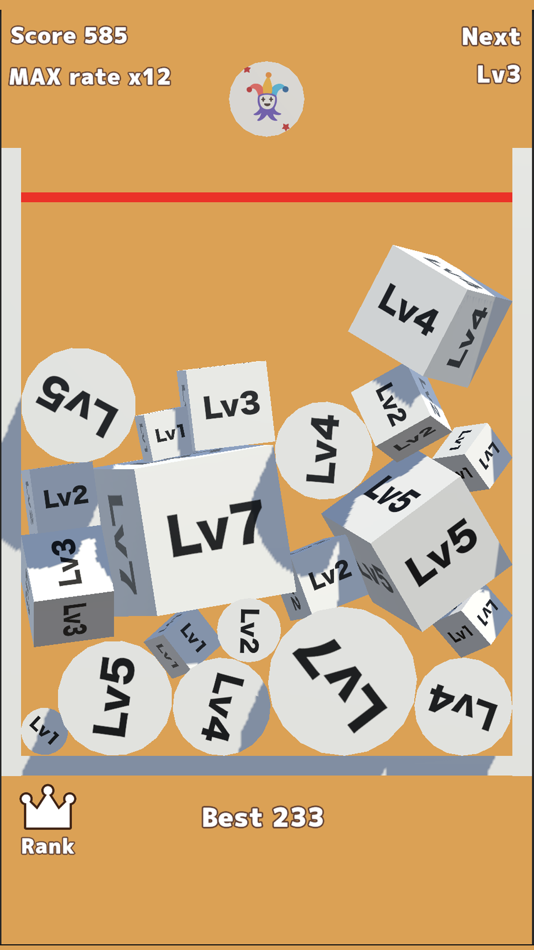 #2. LevelMergePuzzle (iOS) 由: YOUTA HISAMICHI