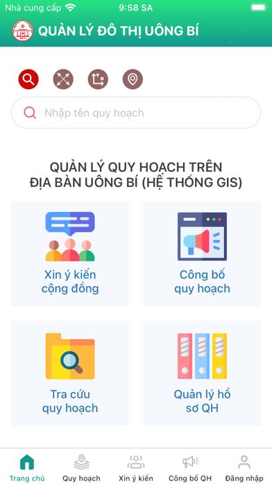 Hệ thống GIS Uông Bí Screenshot
