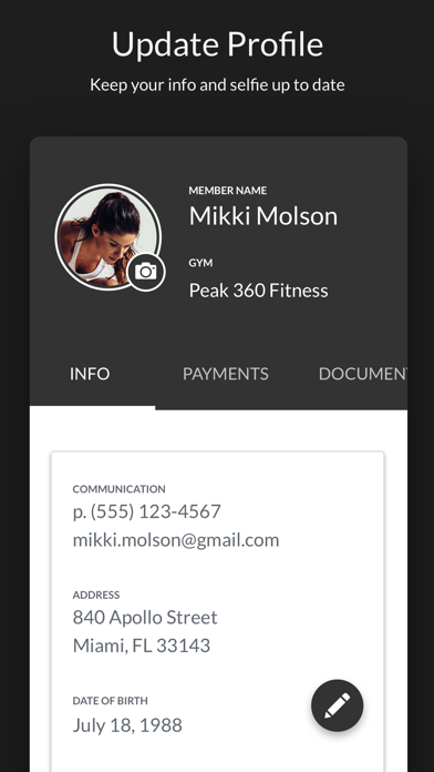 Peak 360 Fitness Screenshot