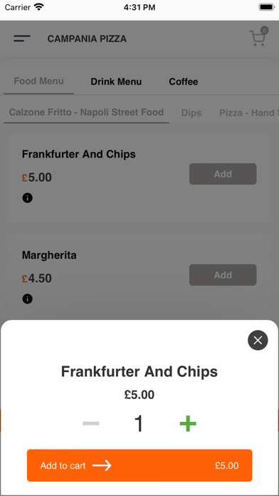 CAMPANIA PIZZA Screenshot