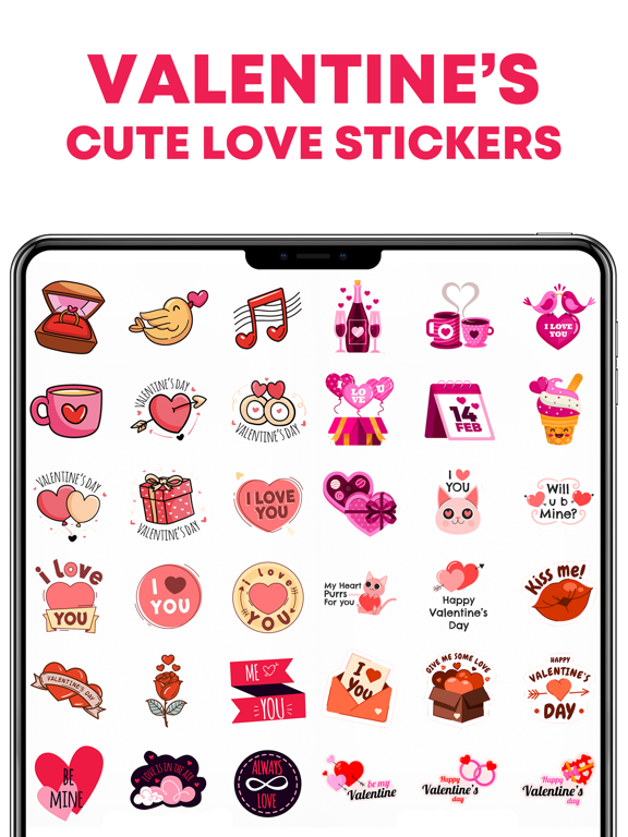 Screenshot #5 pour Valentine's Cute Love Stickers