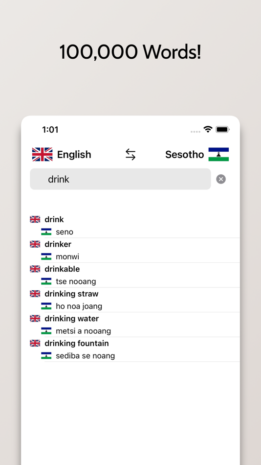 #3. Sesotho-English Dictionary (iOS) Podle: FB PUBLISHING LLC
