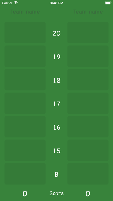 Cricket - Scoreboard Screenshot
