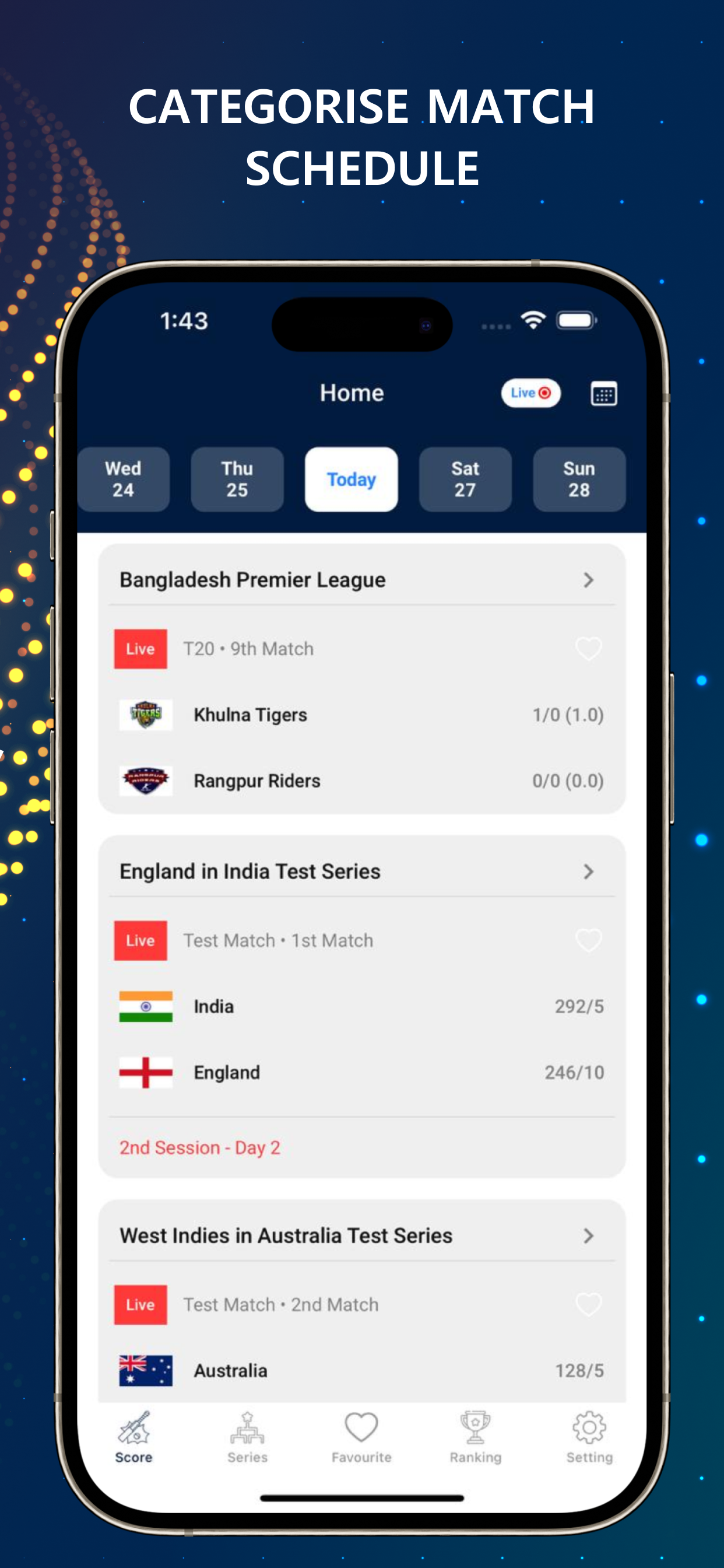 Live Cricket TV : Streaming HD
