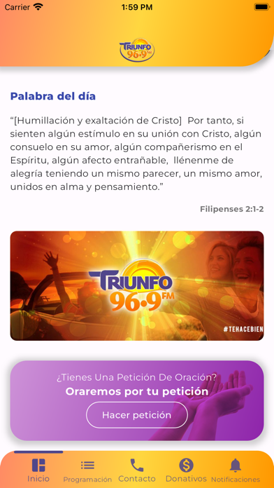 Triunfo 96.9 FM Screenshot 2 - AppWisp.com Triunfo 96.9 FM Screenshot 2 - AppWisp.com