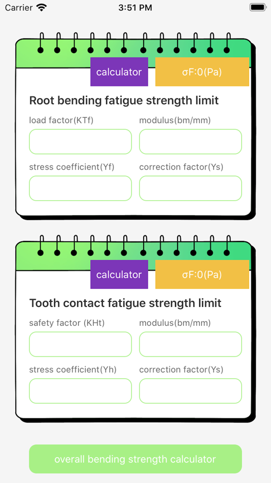 #2. Gear strength calculation (iOS) 게시자: Raymond Roosevelt