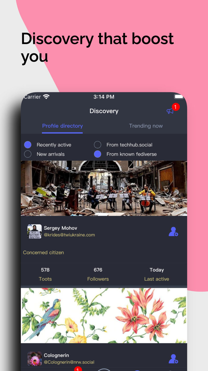 Tootter for Mastodon
