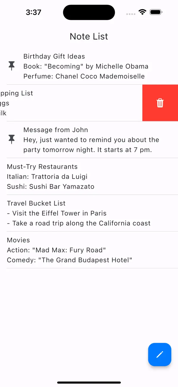 #4. Notes Basic (iOS) 由: Yudai Abe