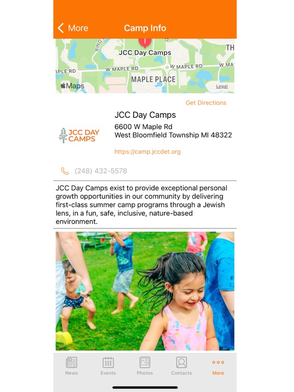 JCCDayCamps iPad screenshot 1 - Lifestyle app