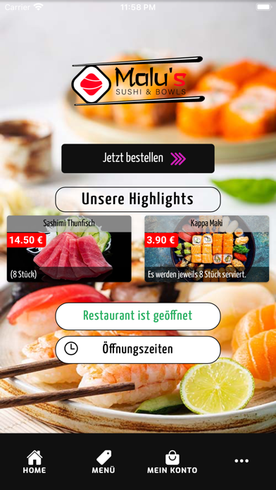 Malu's Sushi & Bowls Screenshot