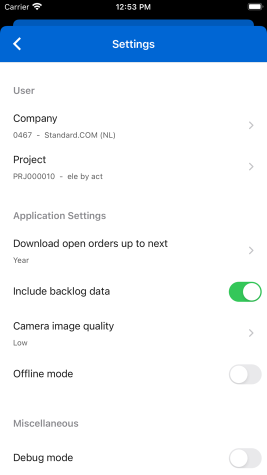 #3. Infor LN Project Receipts (iOS) Podle: Infor Global Solutions, Inc.