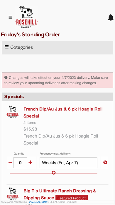 Rosehill Dairy – Cache Screenshot