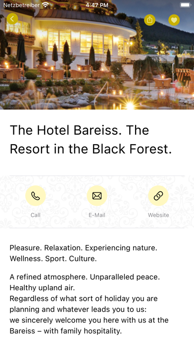 Hotel Bareiss Screenshot