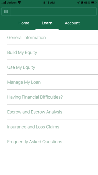WGB Mortgage Servicing Screenshot