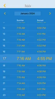 the sun: sunrise sunset times iphone screenshot 2