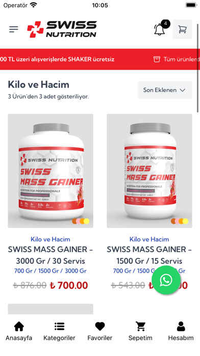 Swiss Nutrition Screenshot