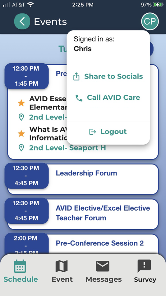 #9. AVID Event (iOS) 由: AVID Center