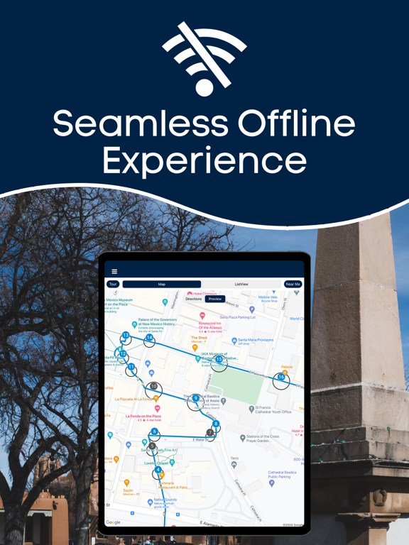 Santa Fe Walking Audio Guide iPad screenshot 6 - Travel app