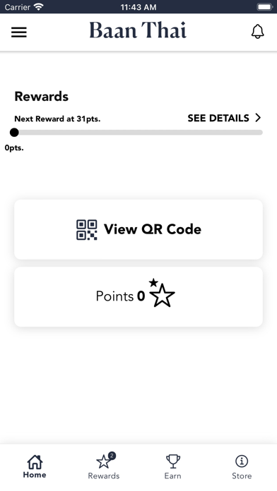 Baan Thai Rewards Screenshot