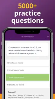 acls practice tests 2023 iphone screenshot 2