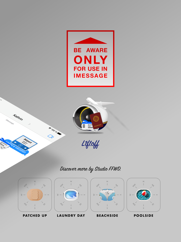 Liftoff Air Travel Sticker