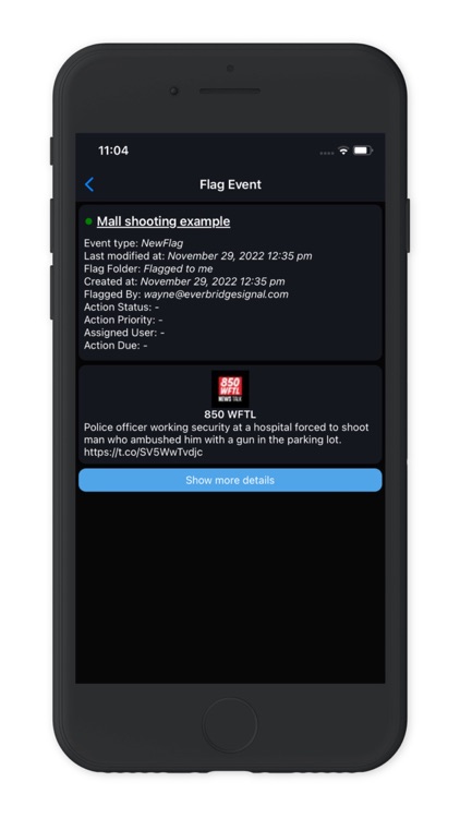 LERTR mobile alerting app