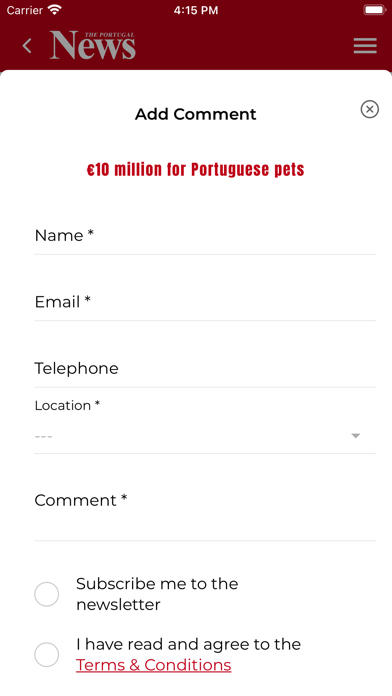 The Portugal News Screenshot
