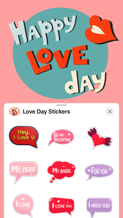 Screenshot #1 pour Happy Love Day Stickers