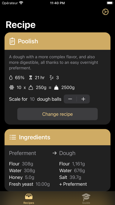 Pizza dough recipes Screenshot