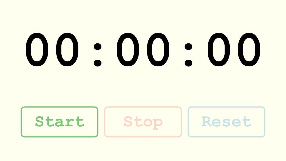 #1. --Stop Watch-- (iOS) 由: Makiko Kawahara