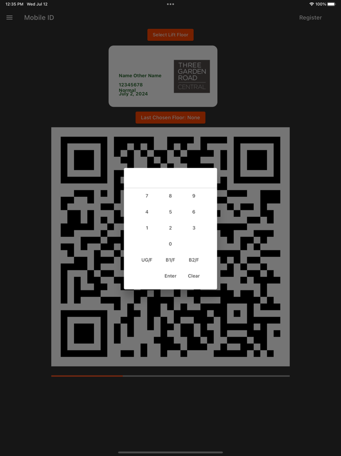 Three Garden Road Virtual Card