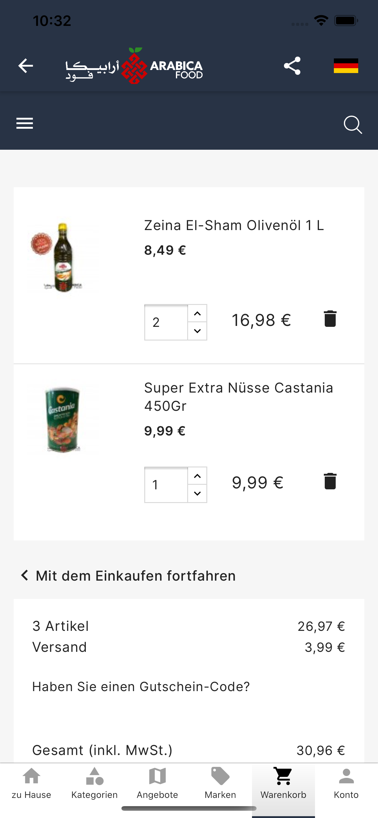 Arabica food