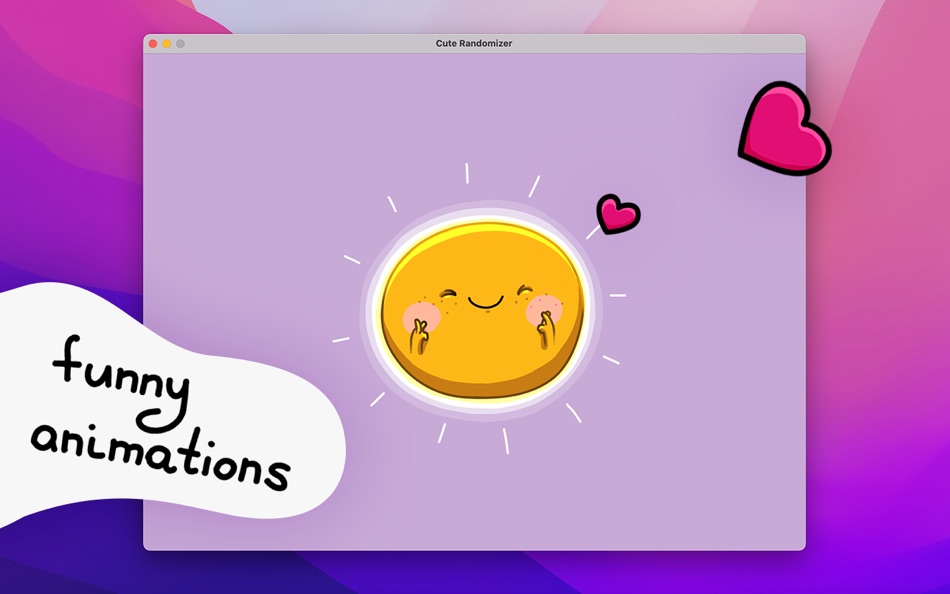#3. Cute Randomizer (macOS) 由: Hanna Peraroslaya