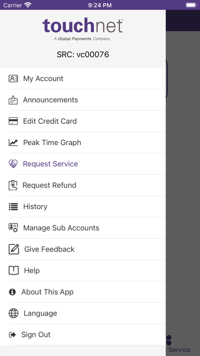 Touchnet CP Mobile Screenshot