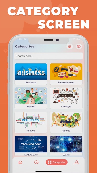NewsAtTime News App Screenshot