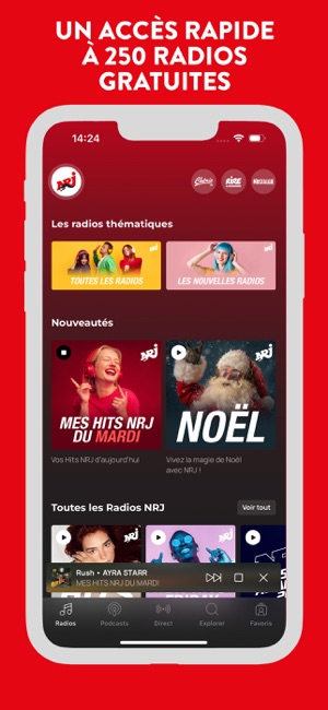 NRJ : Radios & Podcasts dans l'App Store