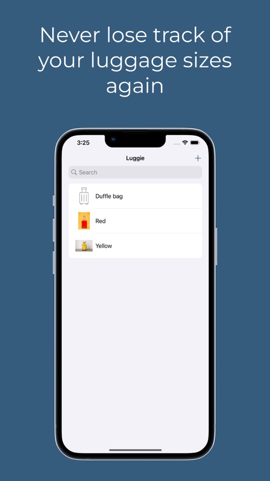 Luggie: Luggage size tracker - 1.0.0 - (iOS)