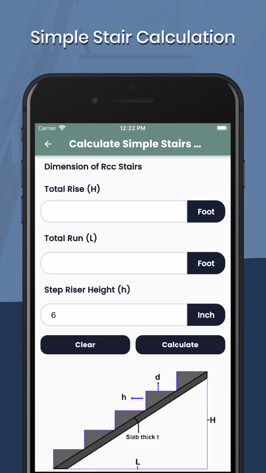 #2. Stair Calculator RCC (iOS) 由: Kantaben Gorasiya