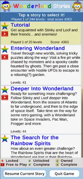 Game screenshot Stinky and Loof in Wonderland hack