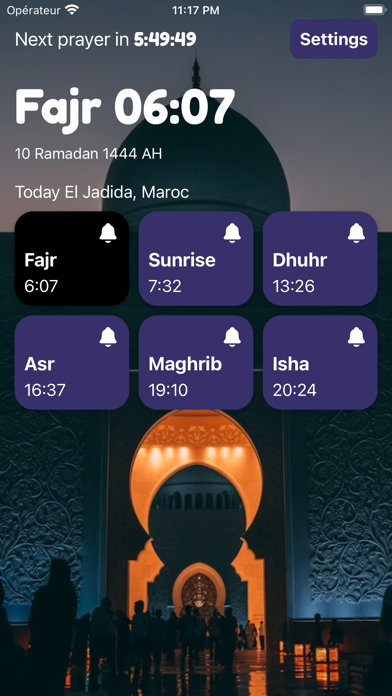 Athan : Muslim Prayer Times Screenshot