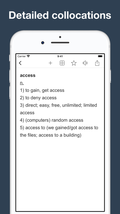 Vocabulary Builder: thesaurus, Screenshot
