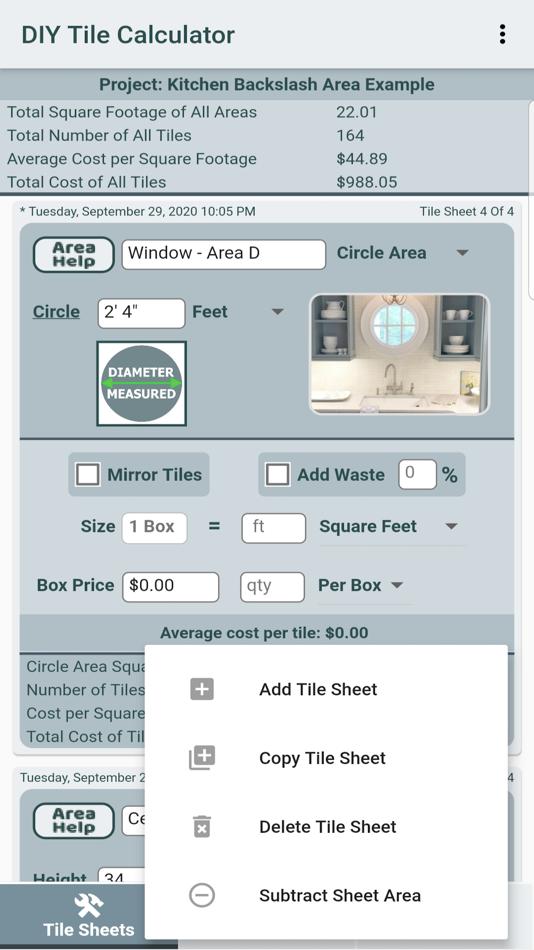 #3. DIY Tile Calculator (iOS) 由: Frederick Braden