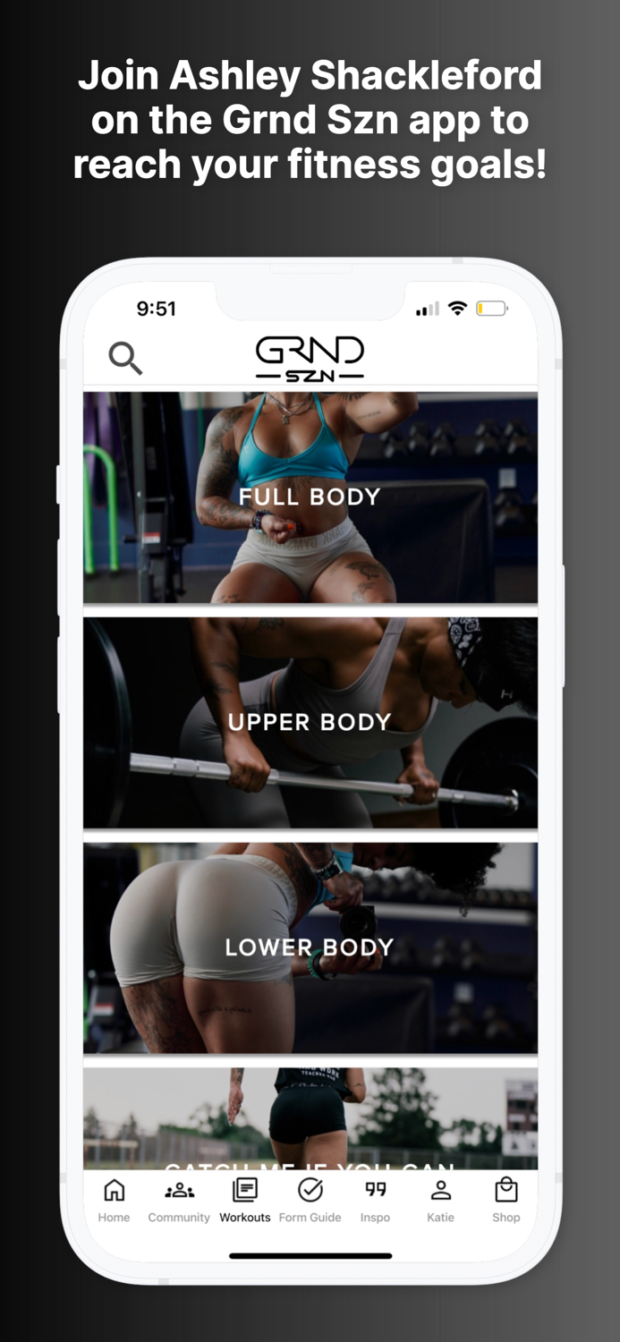 Grnd Szn Fitness App