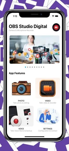 Game screenshot OBS Studio Digital Camera HD mod apk