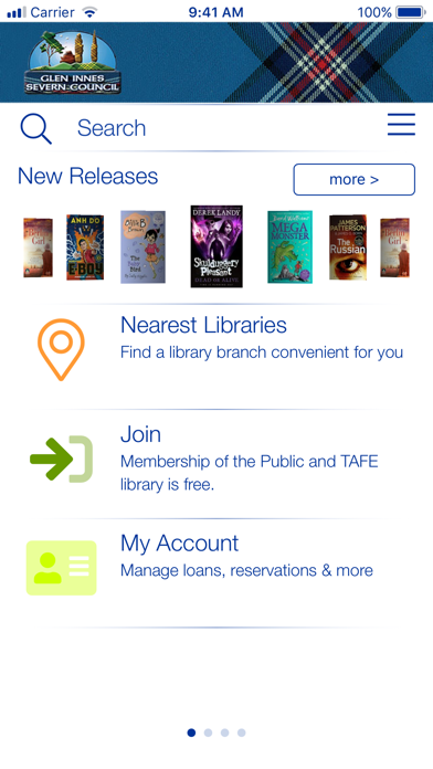 Glen Innes Public Library Screenshot