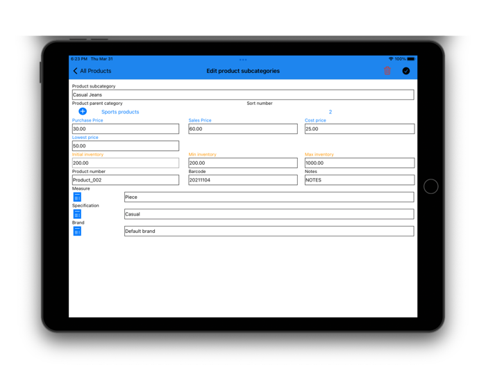 Daily Sales Tracker Online App